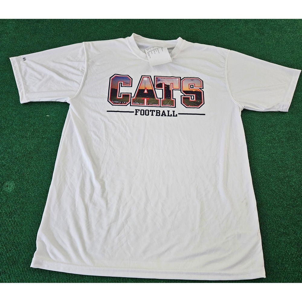 Holloway Cats Football‎ T Shirt Adult Large White Athletic Performance Tee